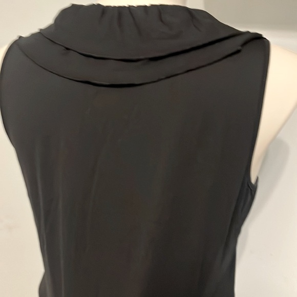 Women’s Lauren Ralph Lauren Black Sleeveless Dressy Tank Top Ruffled detail 1X - Picture 3 of 8